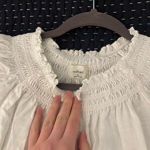 Wilfred Persuasion White Linen Dress